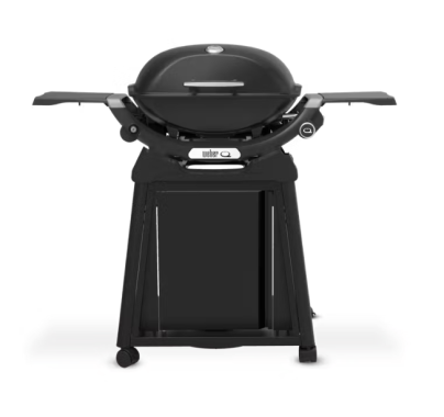 Weber Q 2200N Gasgrill mit Seitentischen und Premium-Rollwagen, 1501112